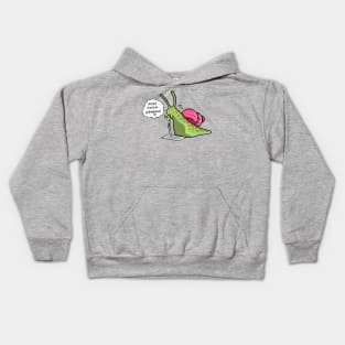 At A Snail's Pace Kids Hoodie